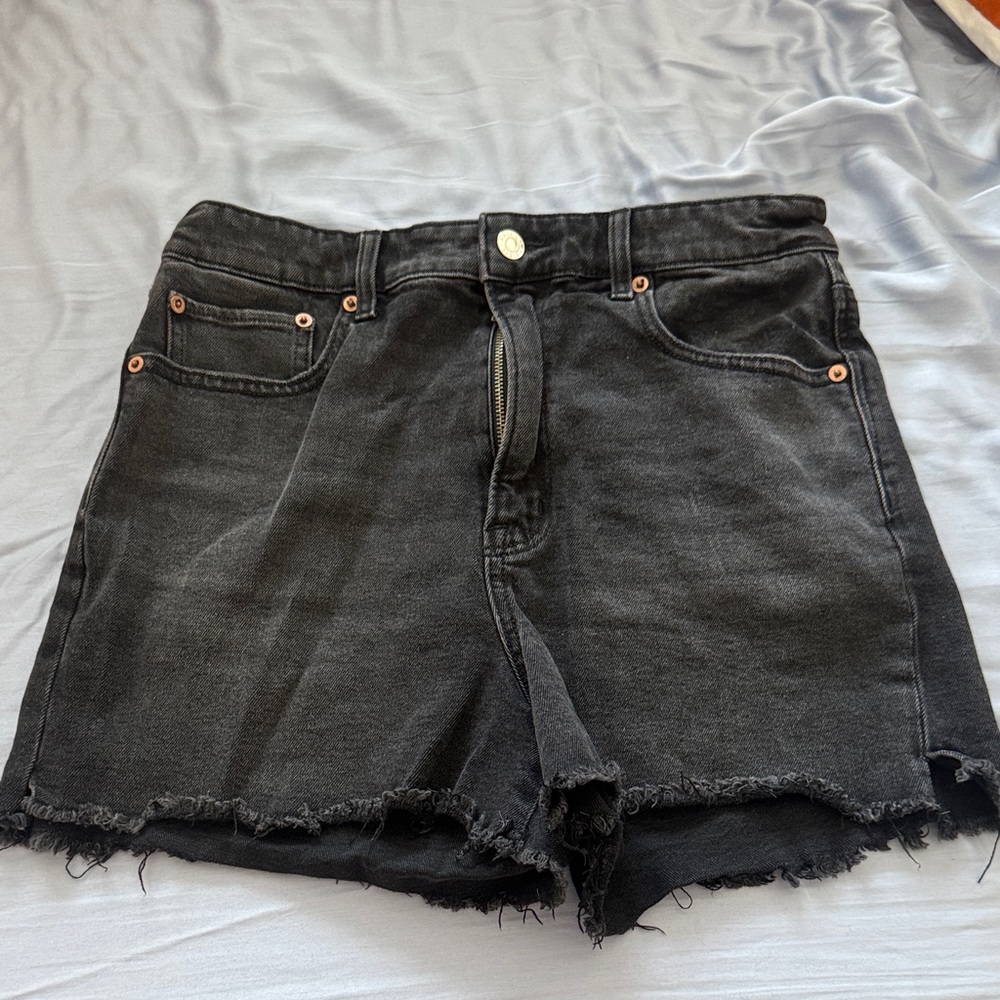 American Eagle Black Denim Shorts